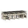 Set comedor jardín y cojines 15 pzas ratán sintético gris claro de , Conjuntos de jardín - Ref: Foro24-3211355, Precio: 743,59 €