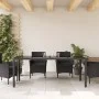 Garden table glass surface PE rattan black 190x90x75 cm by , Garden tables - Ref: Foro24-365537, Price: 190,33 €, Discount: %