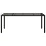 Garden table glass surface PE rattan black 190x90x75 cm by , Garden tables - Ref: Foro24-365537, Price: 190,33 €, Discount: %