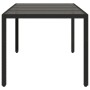 Gartentisch Glasoberfläche PE Rattan schwarz 190x90x75 cm von , Gartentische - Ref: Foro24-365537, Preis: 193,83 €, Rabatt: %