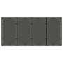 Mesa de jardín superficie de vidrio ratán PE negro 190x90x75 cm de , Mesas de jardín - Ref: Foro24-365537, Precio: 193,83 €, ...
