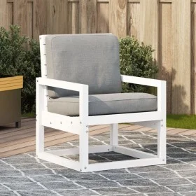 Gartenstuhl aus massivem weißem Kiefernholz, 57,5 x 63 x 76 cm von , Gartenstühle - Ref: Foro24-832548, Preis: 67,74 €, Rabat...