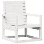 Gartenstuhl aus massivem weißem Kiefernholz, 57,5 x 63 x 76 cm von , Gartenstühle - Ref: Foro24-832548, Preis: 67,74 €, Rabat...