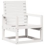 Gartenstuhl aus massivem weißem Kiefernholz, 57,5 x 63 x 76 cm von , Gartenstühle - Ref: Foro24-832548, Preis: 68,37 €, Rabat...