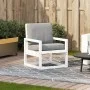 Gartenstuhl aus massivem weißem Kiefernholz, 57,5 x 63 x 76 cm von , Gartenstühle - Ref: Foro24-832548, Preis: 67,74 €, Rabat...