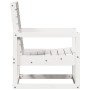 Silla de jardín madera maciza de pino blanco 57,5x63x76 cm de , Sillas de jardín - Ref: Foro24-832548, Precio: 68,33 €