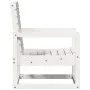 Silla de jardín madera maciza de pino blanco 57,5x63x76 cm de , Sillas de jardín - Ref: Foro24-832548, Precio: 68,37 €, Descu...