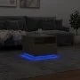 Mesa de centro con luces LED roble Sonoma 50x49x40 cm de , Mesas de centro - Ref: Foro24-839828, Precio: 68,07 €, Descuento: %