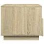 Mesa de centro con luces LED roble Sonoma 50x49x40 cm de , Mesas de centro - Ref: Foro24-839828, Precio: 68,07 €, Descuento: %