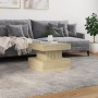Coffee table with LED lights Sonoma oak 50x50x40 cm by , Coffee table - Ref: Foro24-839842, Price: 51,30 €, Discount: %