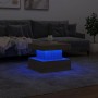 Coffee table with LED lights Sonoma oak 50x50x40 cm by , Coffee table - Ref: Foro24-839842, Price: 51,30 €, Discount: %