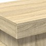 Coffee table with LED lights Sonoma oak 50x50x40 cm by , Coffee table - Ref: Foro24-839842, Price: 51,30 €, Discount: %