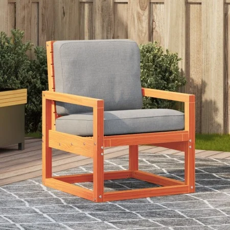 Gartenstuhl aus massivem, wachsbraunem Kiefernholz, 57,5 x 63 x 76 cm von , Gartenstühle - Ref: Foro24-844645, Preis: 67,74 €...