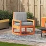 Garden chair solid wax brown pine wood 57.5x63x76 cm by , Garden chairs - Ref: Foro24-844645, Price: 67,71 €, Discount: %