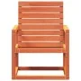 Gartenstuhl aus massivem, wachsbraunem Kiefernholz, 57,5 x 63 x 76 cm von , Gartenstühle - Ref: Foro24-844645, Preis: 67,74 €...