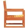 Gartenstuhl aus massivem, wachsbraunem Kiefernholz, 57,5 x 63 x 76 cm von , Gartenstühle - Ref: Foro24-844645, Preis: 67,74 €...