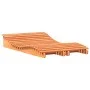 Tumbonas madera maciza de pino marrón 2 uds 205x60x31,5 cm de , Tumbonas - Ref: Foro24-844651, Precio: 170,83 €, Descuento: %