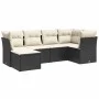 Set de sofás de jardín 6 piezas y cojines ratán sintético negro by , Garden sets - Ref: Foro24-3263172, Price: 363,98 €, Disc...