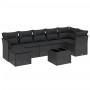 8-teiliges Gartensofa-Set und schwarze synthetische Rattankissen von , Gartensets - Ref: Foro24-3263201, Preis: 493,68 €, Rab...