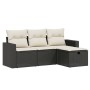 4-piece garden sofa set with black synthetic rattan cushions by , Garden sets - Ref: Foro24-3263442, Price: 236,78 €, Discoun...