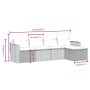 Set de muebles de jardín 5 pzas y cojines ratán sintético negro by , Garden sets - Ref: Foro24-3263461, Price: 310,95 €, Disc...