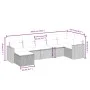 Garden sofa set with beige cushions mix 7 pieces PE rattan by , Garden sets - Ref: Foro24-3263505, Price: 434,61 €, Discount: %
