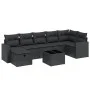 8-piece garden sofa set and black synthetic rattan cushions by , Garden sets - Ref: Foro24-3263511, Price: 508,83 €, Discount: %