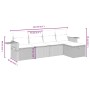Gartenmöbel-Set 5-teilig mit schwarzen Polstern aus synthetischem Rattan von , Gartensets - Ref: Foro24-3263771, Preis: 315,1...
