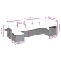 Set de sofás de jardín 7 piezas con cojines ratán PE gris by , Garden sets - Ref: Foro24-3263816, Price: 427,94 €, Discount: %