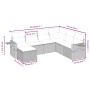 Gartensofa-Set mit beigem Kissenmix, 7-teilig aus PE-Rattan von , Gartensets - Ref: Foro24-3263835, Preis: 445,04 €, Rabatt: %