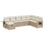 Juego de sofás de jardín con cojines beige 8 pzas ratán PE by , Garden sets - Ref: Foro24-3263894, Price: 527,04 €, Discount: %
