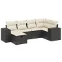6-piece garden sofa set and black synthetic rattan cushions by , Garden sets - Ref: Foro24-3264412, Price: 388,40 €, Discount: %