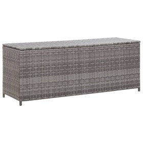 Gray synthetic rattan garden storage box 120x50x60 cm by vidaXL, Outdoor storage boxes - Ref: Foro24-46460, Price: 183,12 €, ...
