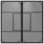 Gartentisch Glasoberfläche PE Rattan schwarz 80x80x75 cm von , Gartentische - Ref: Foro24-365521, Preis: 76,99 €, Rabatt: %