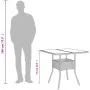 Garden table glass surface PE rattan black 80x80x75 cm by , Garden tables - Ref: Foro24-365521, Price: 90,45 €, Discount: %