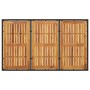 Gartentisch aus schwarzem Rattan, Akazienholz, Oberfläche 150 x 90 x 75 cm von , Gartentische - Ref: Foro24-365535, Preis: 17...
