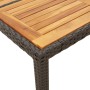 Gartentisch aus schwarzem Rattan, Akazienholz, Oberfläche 150 x 90 x 75 cm von , Gartentische - Ref: Foro24-365535, Preis: 17...