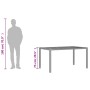 Garden table black rattan acacia wood surface 150x90x75cm by , Garden tables - Ref: Foro24-365535, Price: 170,38 €, Discount: %