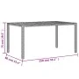Gartentisch aus schwarzem Rattan, Akazienholz, Oberfläche 150 x 90 x 75 cm von , Gartentische - Ref: Foro24-365535, Preis: 16...