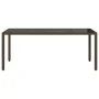 Garden table glass surface PE rattan brown 190x90x75cm by , Garden tables - Ref: Foro24-365540, Price: 190,97 €, Discount: %