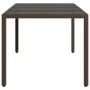 Gartentisch Glasoberfläche PE Rattan braun 190x90x75cm von , Gartentische - Ref: Foro24-365540, Preis: 194,77 €, Rabatt: %