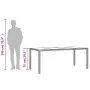 Garden table glass surface PE rattan brown 190x90x75cm by , Garden tables - Ref: Foro24-365540, Price: 190,97 €, Discount: %