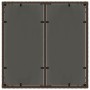 Gartentisch Glasoberfläche PE Rattan braun 90x90x75 cm von , Gartentische - Ref: Foro24-365528, Preis: 99,57 €, Rabatt: %