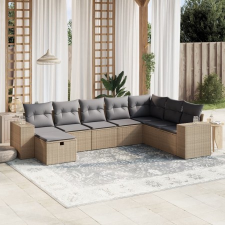 Juego de sofás jardín con cojines beige mezcla 8 pzas ratán PE by , Garden sets - Ref: Foro24-3264515, Price: 488,10 €, Disco...