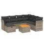 Set de sofás de jardín 8 pzas y cojines ratán sintético gris by , Garden sets - Ref: Foro24-3264742, Price: 452,23 €, Discoun...