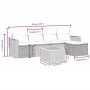 Gartenmöbel-Set, 6-teilig, mit grauen Polstern aus synthetischem Rattan. von , Gartensets - Ref: Foro24-3264833, Preis: 331,8...