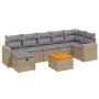 Garden sofa set with beige cushions mix 8 pieces PE rattan by , Garden sets - Ref: Foro24-3264846, Price: 479,18 €, Discount: %
