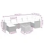 Garden sofa set with beige cushions mix 8 pieces PE rattan by , Garden sets - Ref: Foro24-3264846, Price: 479,18 €, Discount: %