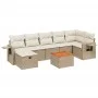 Garden sofa set with beige cushions 8 pcs PE rattan by , Garden sets - Ref: Foro24-3264957, Price: 527,17 €, Discount: %