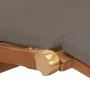 Sonnenliege mit dunkelgrauem Kissen aus massivem Teakholz von vidaXL, Liegen - Ref: Foro24-47409, Preis: 246,17 €, Rabatt: %